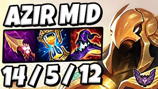 Azir vs Anivia  MID  Lol Korea Master Patch 1416 ✅ [upl. by Licastro872]