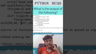 Python MCQ Breakdown Fast  Quick Python Learning infytqmcq infytq shorts python infytqpython [upl. by Ajna]