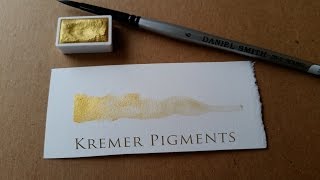 Kremer Pigments Colibri Gold Test [upl. by Ivens118]