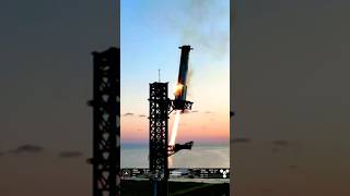 🚀 SpaceX Catch Makes History Booster Caught MidAir in ‘Chopsticks Maneuver shorts elon musk [upl. by Suivatnod]