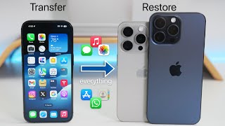 How To Move All Data From An Old iPhone to a New iPhone 15 and 15 Pro Properly [upl. by Landsman]