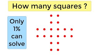 Only 1 of people can solve How many squares [upl. by Yeltnarb]