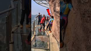 You Wont Believe What She Did On Glass Bridge Of China [upl. by Angrist236]