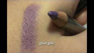 review tutorial NYX slim eye pencil 31 colors [upl. by Esyak]