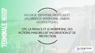 TERMINALE HGGSP La France et le patrimoine des actions majeures de valorisation et de protection [upl. by Artemahs771]