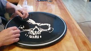 Stencil Painting with Oramask [upl. by Memberg754]