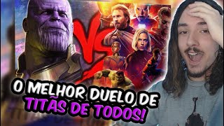 O MELHOR DUELO REAGINDO ao Vingadores VS Thanos  Duelo de TitÃ£s  REACT  NaiReact [upl. by Carmena]