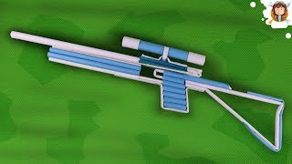 How To Make a Paper Sniper Rifle that Shoots [upl. by Furey]