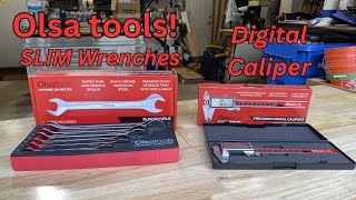 Olsa Tools  Awesome Slim Wrenches and Digital Caliper Review [upl. by Vookles]