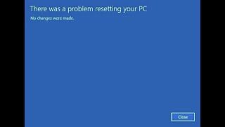 Fix Beim Zurücksetzen Ihres PCs unter Windows 1011 ist ein Problem aufgetreten [upl. by Souvaine]