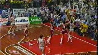 Finale scudetto 89 Enichem Livorno  Philips Milano [upl. by Suirtimed]