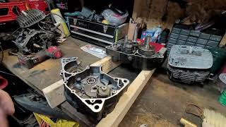 Working on Davids TS125 Suzuki Part 4 engine Assembly long video 1hour lots of info [upl. by Isbel]