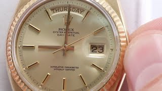 How to Set Day amp Date on Your Rolex Watch [upl. by Larine]