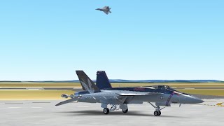 F22 demo practice over Langley AFB part 2 with narration [upl. by Brotherson380]