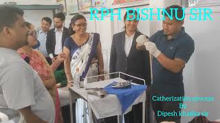 MALE CATHERIZATION PROCESS IN DUMMY REAL PRACTICE BY DIPESH KHADKA SIR [upl. by Darton258]