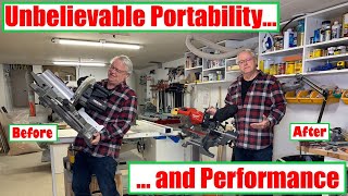 Portable Milwaukee 273320 7 14quot M18 Miter Saw Unboxing Feature Reviewamp First Use Impressions [upl. by Peonir576]