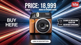 Fujifilm Instax Mini Evo Hybrid Camera Premium Edition  Brown views youtuber [upl. by Emse]