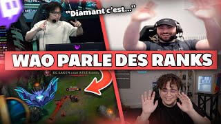 WAO PARLE DES RANKS SUR LOL TIKY ET LA FLEXQ  Best of LoL 565 Réactions [upl. by Euqinorev]