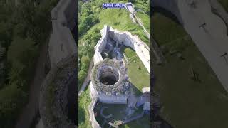 ChâteauGaillard Eure Normandie vu par un drone shorts chateaux eure [upl. by Wyatan]