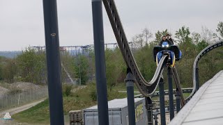 Sky Dragster  Skyline Park  Maurer Rides  Spike Coaster  Offride [upl. by Rojam351]