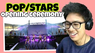 KDA  POPSTARS ft Madison Beer GIDLE Jaira Burns OPENING CEREMONY REACTION [upl. by Ahtaela]