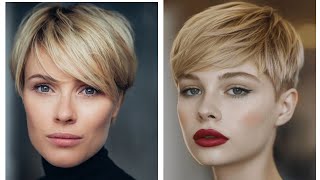 CORTES DE CABELLO CORTO MUJER 2024 pixie Haircut ideas [upl. by Meuse]