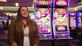 Magic Treasures™ Video Slots Customer Testimonial  Natalie Gross The Lodge Casino in Black Hawk [upl. by Ehttam]