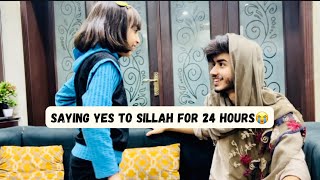 ibi Sheikh  SAYING YES TO SILLAH FOR 24 HOURS😭😂 SILLAH NE MAKEUP KARWAYA😭 VLOG [upl. by Che]