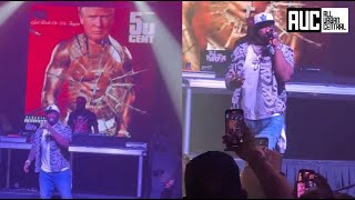 50 Cent Performs Many Men In Honor Of Donald Trump w His Face On Get Rich Or Die Trying Cover [upl. by Picker]