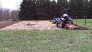 Tilling the garden for the first time this year [upl. by Enirehtahc645]