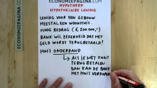 Hypotheek hypothecaire lening Economiepaginacom [upl. by Shaff]