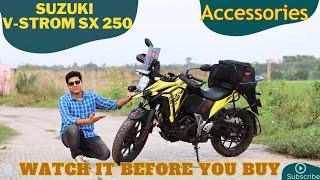 Suzuki V STROM SX 250 Accessories With Price  Must Have Modifications  Which One To Avoid [upl. by Axela713]