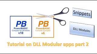 PowerBasic Snippets  Tutorial on Modular programming with DLLs  part 2 [upl. by Eseerahs]