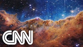 Nasa apresenta novas imagens capturadas pelo telescópio James Webb  EXPRESSO CNN [upl. by Engeddi]