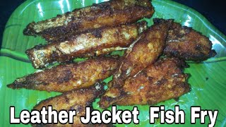 Fish Fry In Tamil  Leather jacket fish fry  செருப்பு மீன் வறுவல்  Shaluma recipes [upl. by Sokairyk]