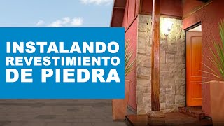 ¿Cómo instalar un revestimiento piedra [upl. by Neelhsa]