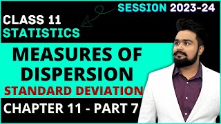 Measures of Dispersion class 11  Standard deviation and Variance  Statistics Chapter 11 Part 7 [upl. by Brigitte]