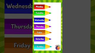 Weekdays song kindergarten preschool nurseryrhymes [upl. by Khichabia44]