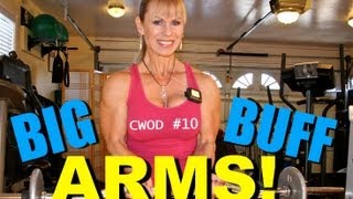 BIG BUFF ARMS CWOD 10 Weight Lifting Arm Workout Clifta Perez [upl. by Eiboh546]