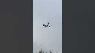 B52 Above Trees mustin07 aviation buff airforce b52s shorts planespotting [upl. by Ruhtracam842]