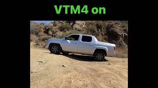 1st gen Honda Ridgeline VTM4 lock test [upl. by Lukasz]