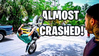 BestFriend Almost Crashes Electric Dirt Bike Braap Vlogs [upl. by Chandler607]