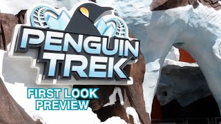 First Look Penguin Trek Coaster Preview  SeaWorld Orlando [upl. by Siseneg]