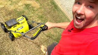 Destroying my lawn with 2 cheap scarifiersdethatchers RYOBI vs DRAPER [upl. by Liponis]