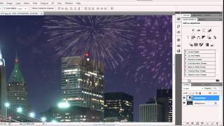 CURSO DE PHOTOSHOP CS5 CREAR FUEGOS ARTIFICIALES [upl. by Mahgem]