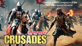 Crusades 1096–1291 Christian military campaigns in the Holy Land against Muslims [upl. by Bettzel]