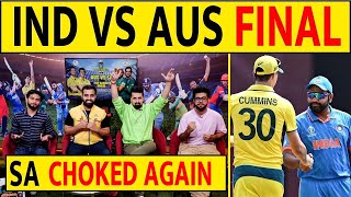 🔴IND VS AUS FINAL SOUTH AFRICA CHOKED AGAIN SEMIFINNAL2  savsaus [upl. by Severen]