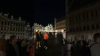 Grand Place Brussels Belgium 30102022 Lovely evening in Brussels [upl. by Vanhook]