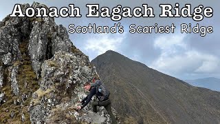 attempting one of Scotland’s hardest scramblesAonach Eagach Ridge grade 23 [upl. by Afihtan172]