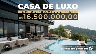 MANSÃO DE R 1650000000  ALPHAVILLE SÃO PAULO  UM ESPETÁCULO [upl. by Llerrad]